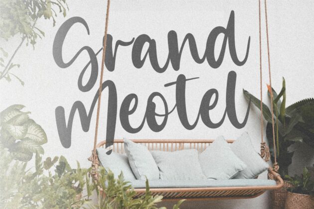 Misty Cotton Modern Calligraphy Font Poster 2