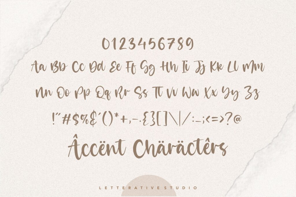 Misty Cotton Modern Calligraphy Font Poster 4