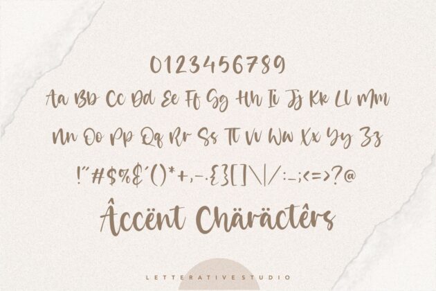 Misty Cotton Modern Calligraphy Font Poster 4