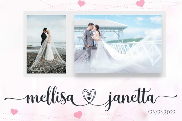 mitha adelle love script calligraphy font Poster 4
