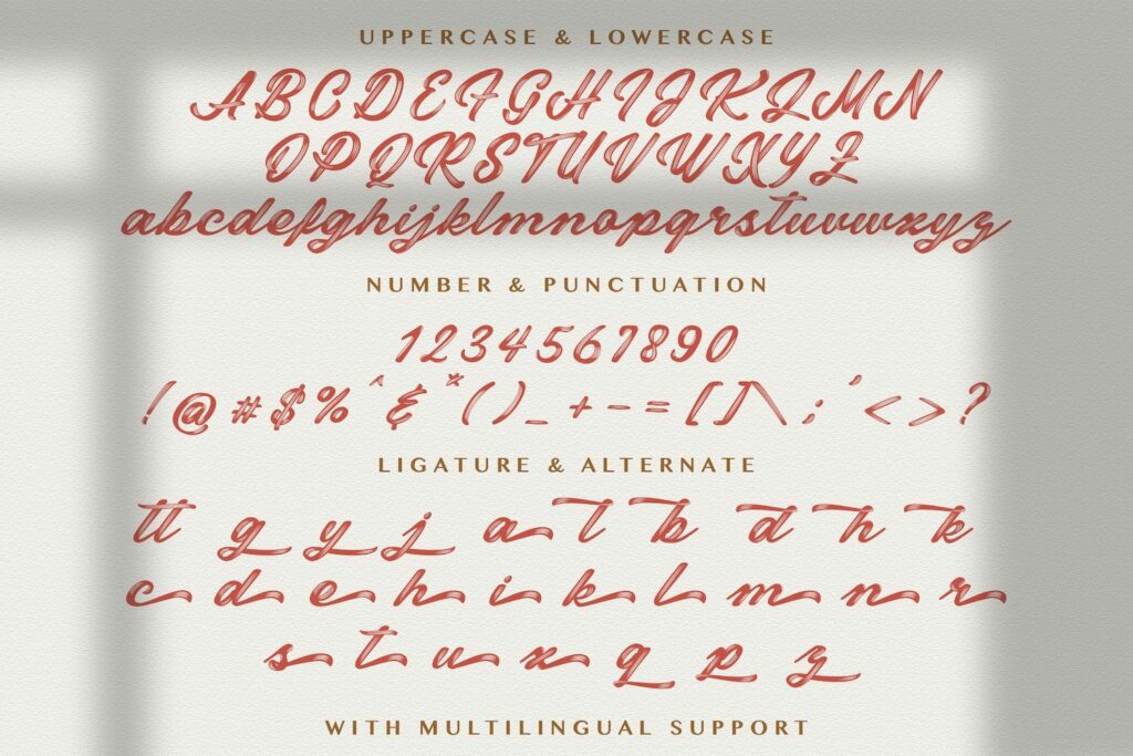 Miyabon - Textured Brush Font Poster 6