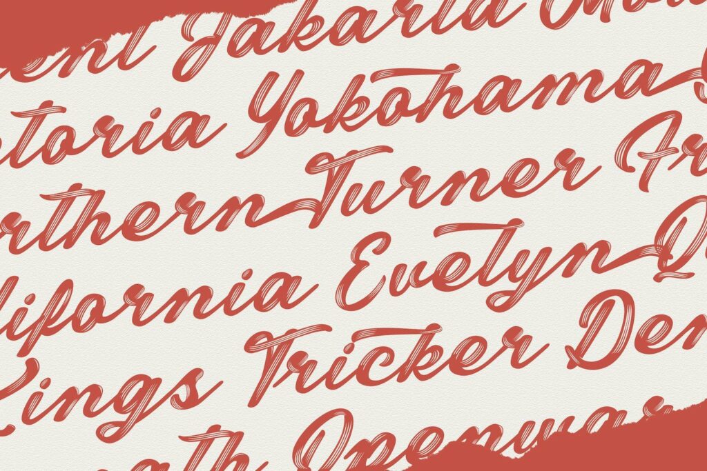 Miyabon - Textured Brush Font Poster 8