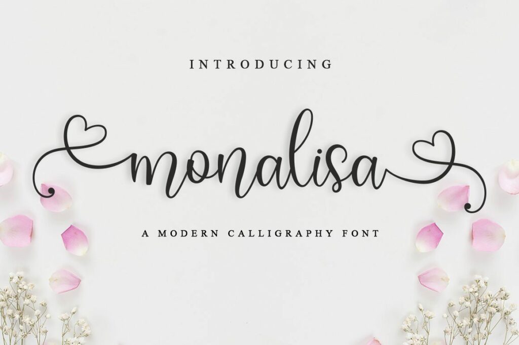 monalisa lovely font Poster 8