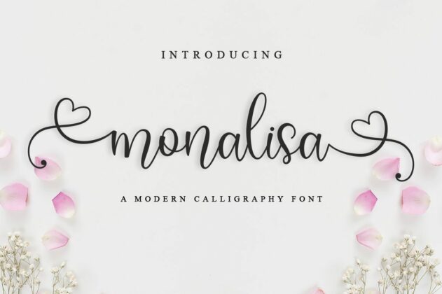 monalisa lovely font Poster 8
