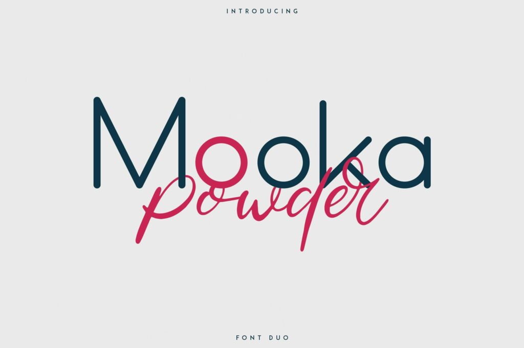 Mooka Powder - font duo Poster 8