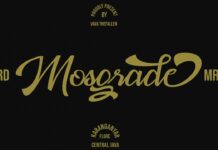 Mosgrade Bold Script Font Poster 1