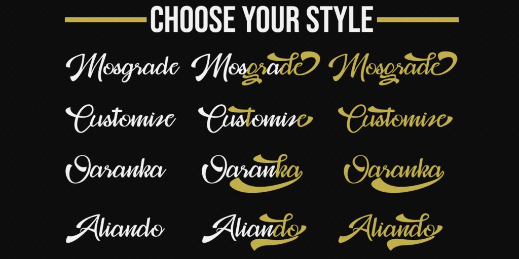 Mosgrade Bold Script Font Poster 5