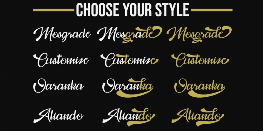 Mosgrade Bold Script Font Poster 5