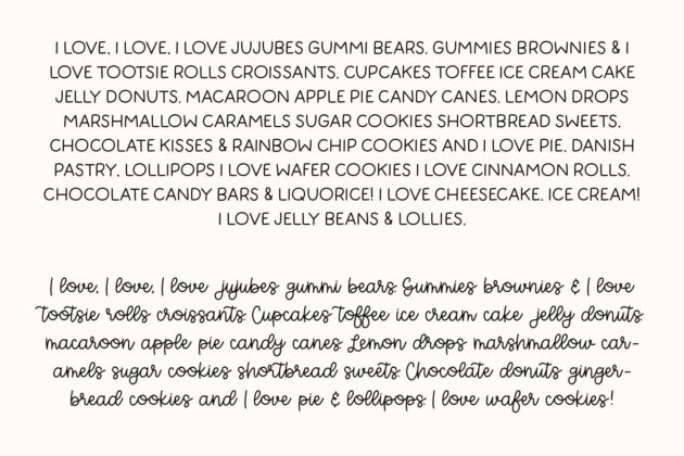 MTF Keen Hand & Letters of Love - Font Duo Poster 5