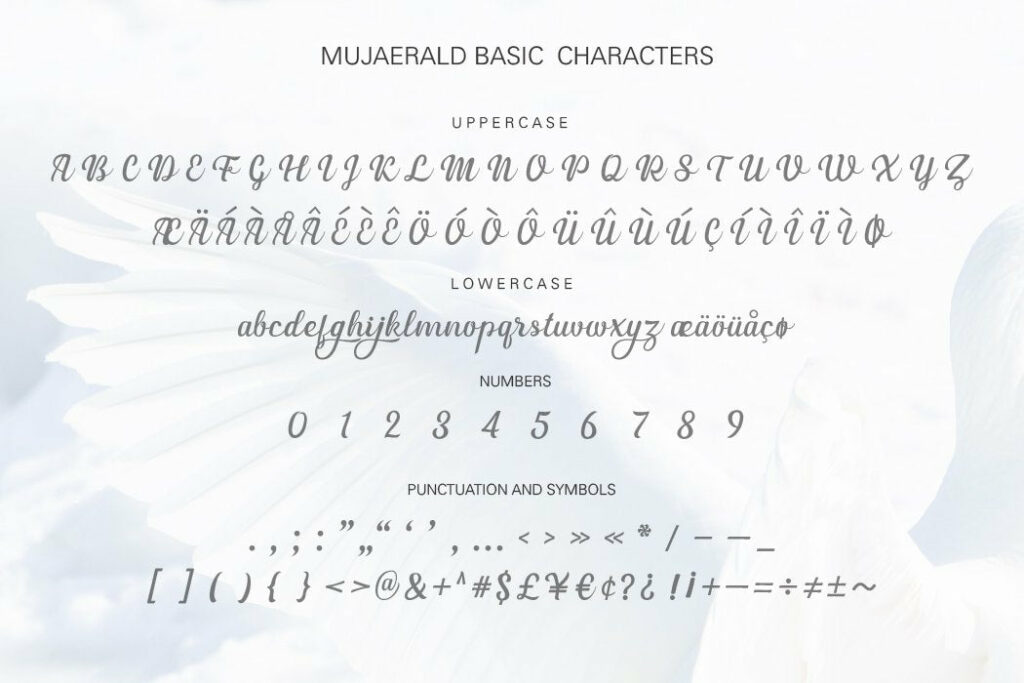 Mujaerald font Poster 8