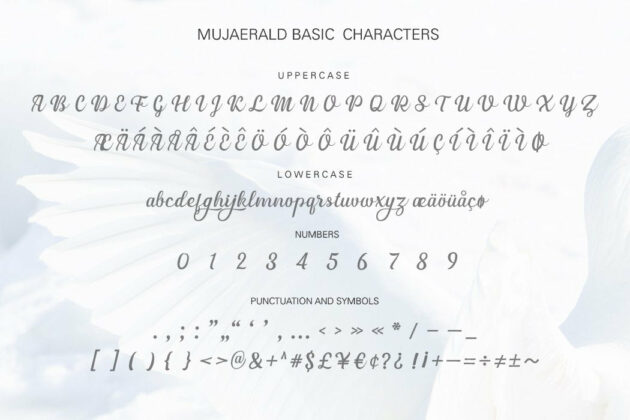 Mujaerald font Poster 8