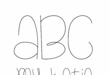 My Katie - Sketch Font Poster 1