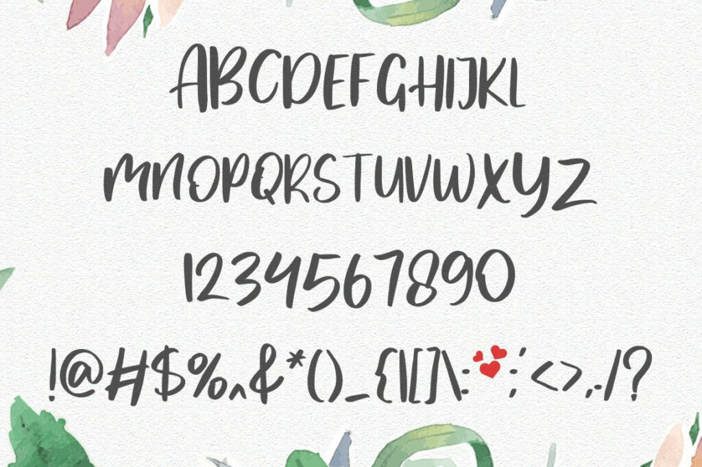 Mylove - Love Font Poster 2
