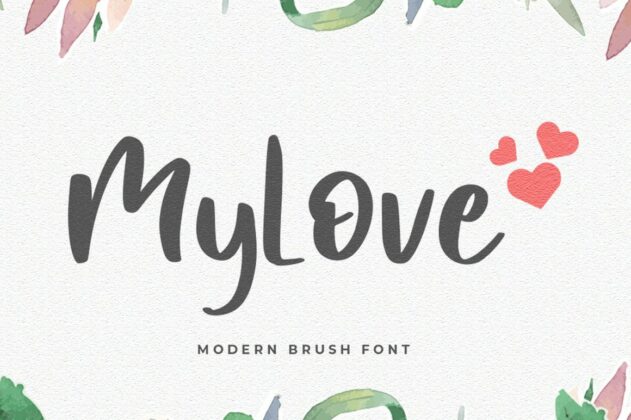 Mylove - Love Font Poster 5