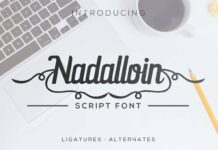 Nadalloin font Poster 1