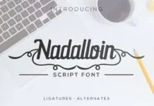 Nadalloin font Nadalloin font Poster 1