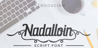Nadalloin font Poster 1