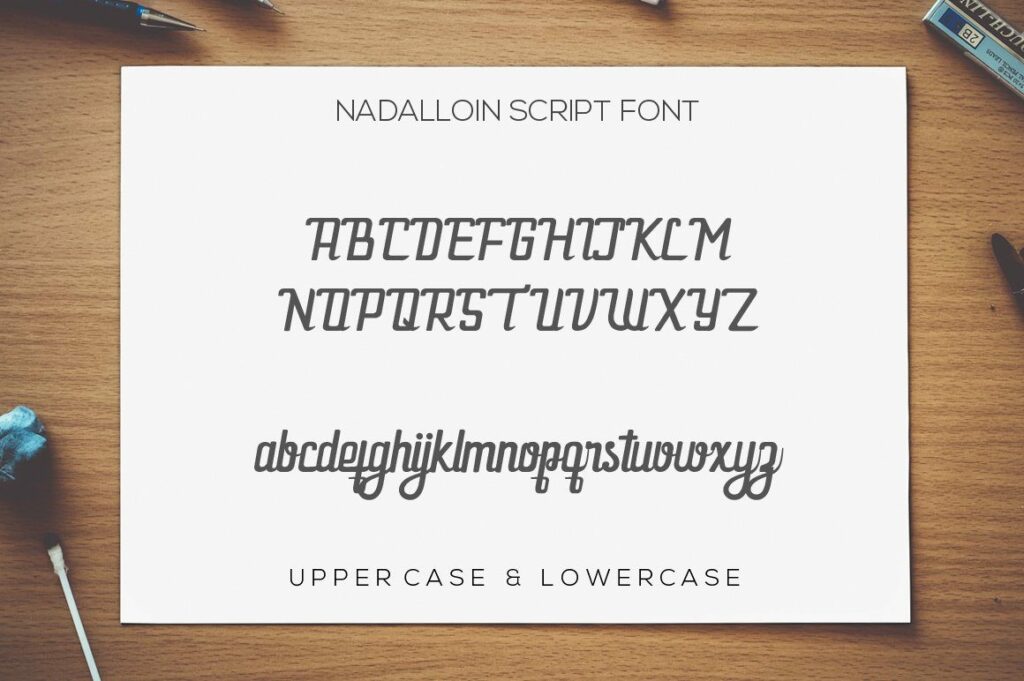 Nadalloin font Poster 5
