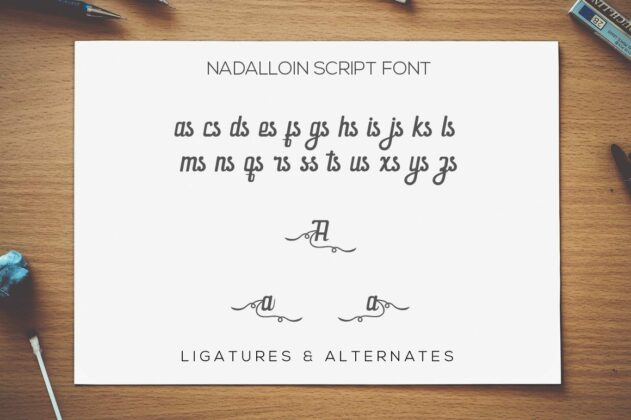 Nadalloin font Poster 6