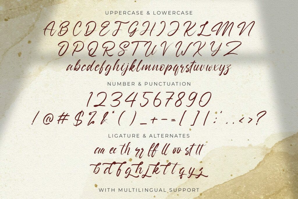 Nathallis - Handwritten Font Poster 8