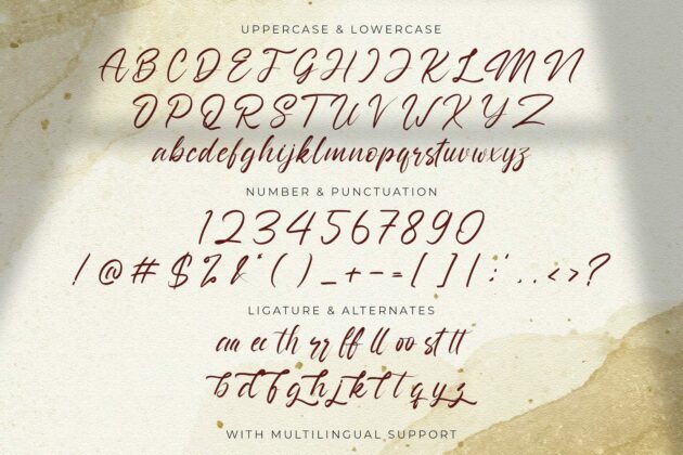 Nathallis - Handwritten Font Poster 8