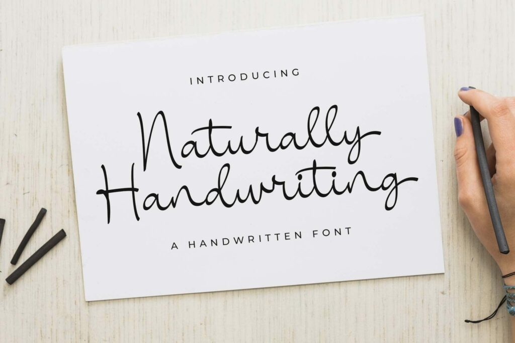 Naturally Handwriting Poster 2