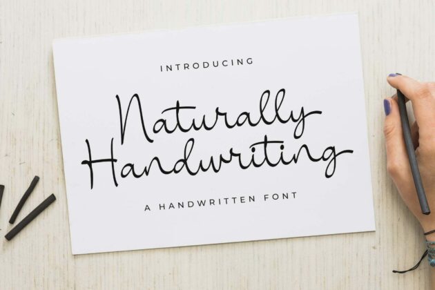 Naturally Handwriting Poster 2