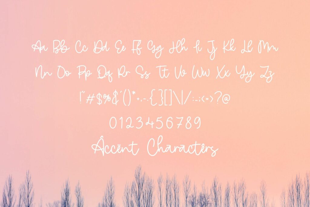 Nature Violces Modern Monoline Handwritten Font Poster 7