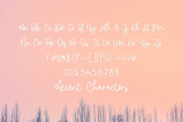 Nature Violces Modern Monoline Handwritten Font Poster 7