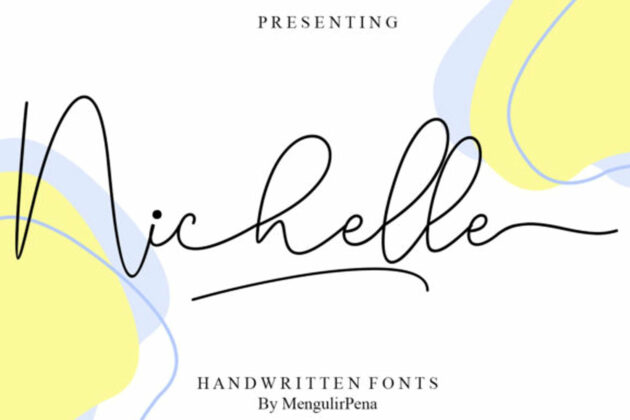 Nichelle font Poster 5