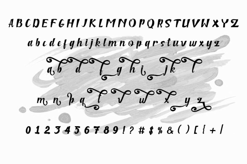 Niken Bold Script Poster 2