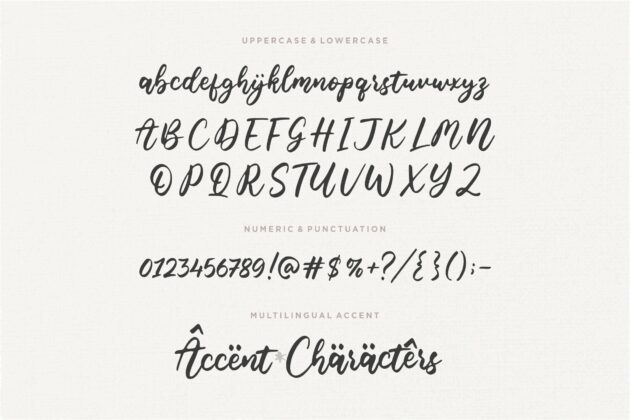 Noiseland Modern Handwritten Font Poster 2