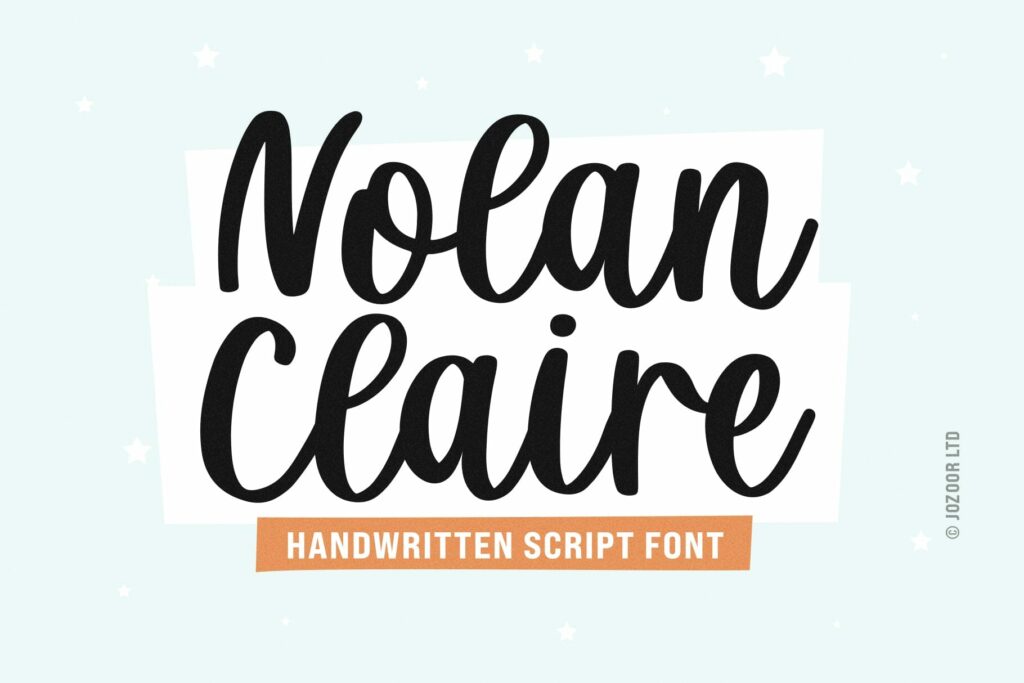 Nolan Claire - Modern Script Font Poster 6