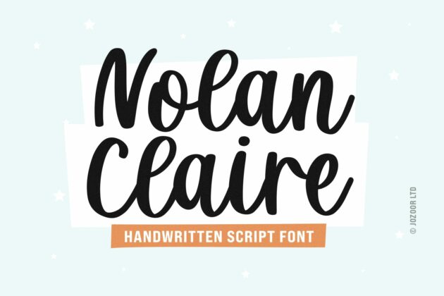 Nolan Claire - Modern Script Font Poster 6