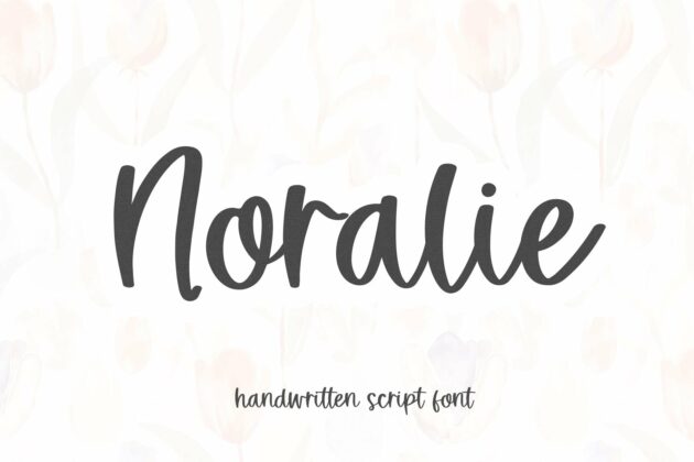 Noralie - Handwritten Script Font Poster 4