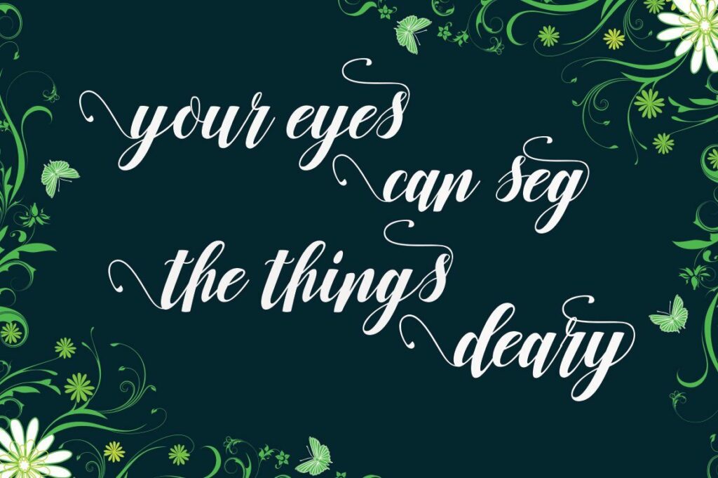Nurrillia Script Poster 1