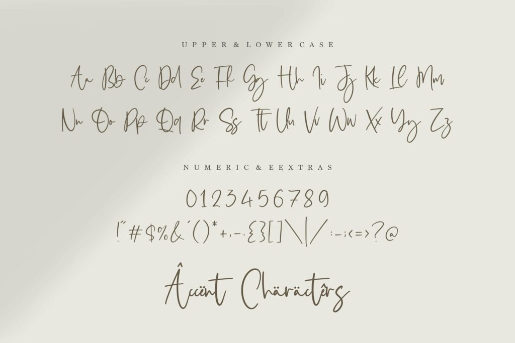 Obladi Script Modern Calligraphy Script Font Poster 2