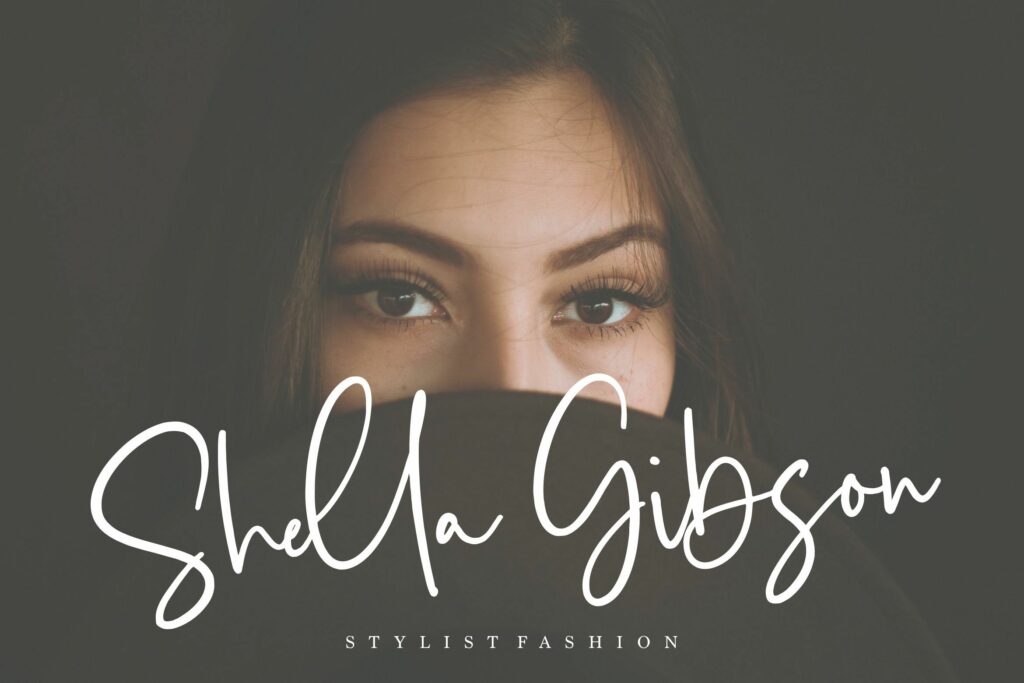 Obladi Script Modern Calligraphy Script Font Poster 4