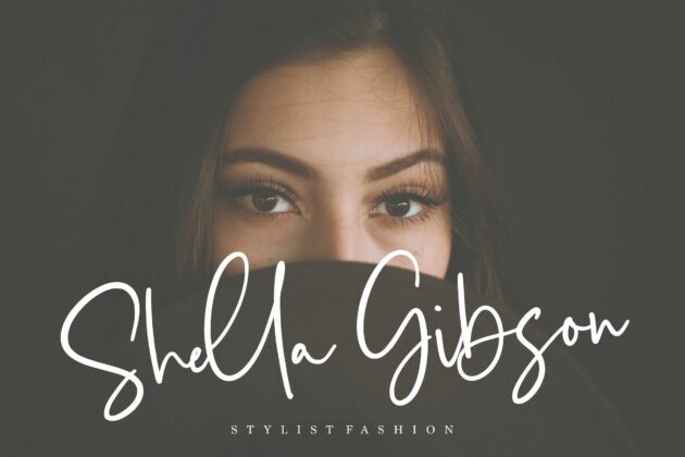 Obladi Script Modern Calligraphy Script Font Poster 4