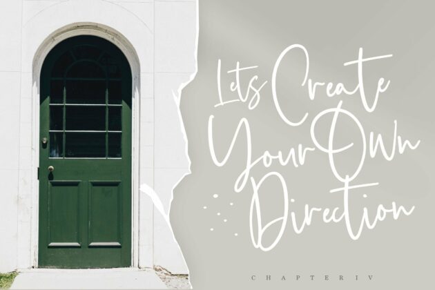 Obladi Script Modern Calligraphy Script Font Poster 6