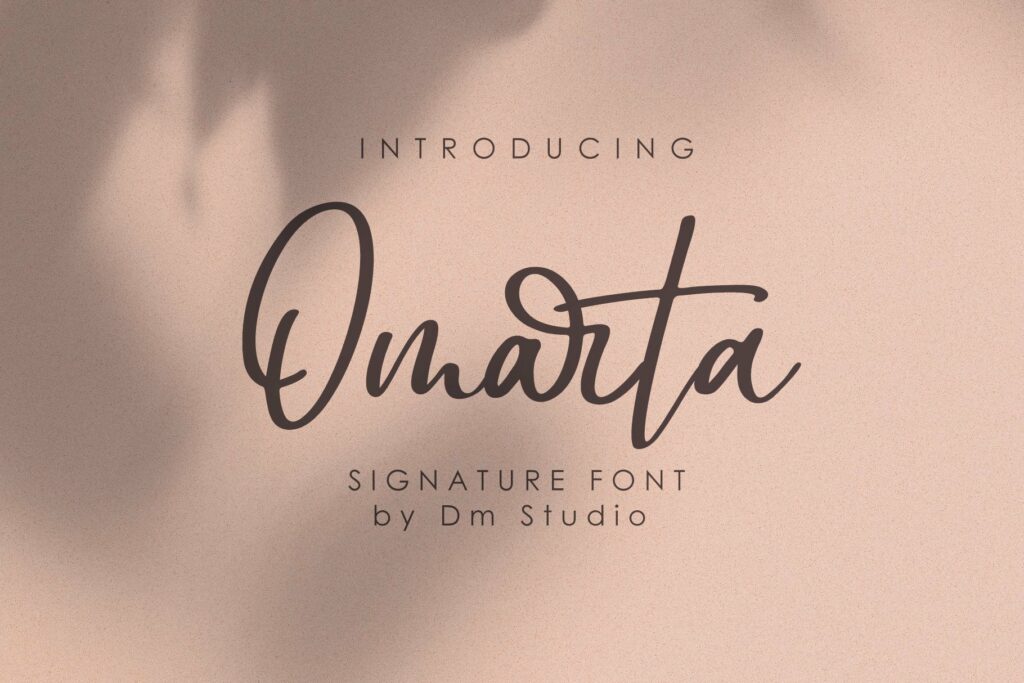 Omarta - Signature Font Poster 1