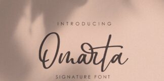 Omarta - Signature Font Poster 1