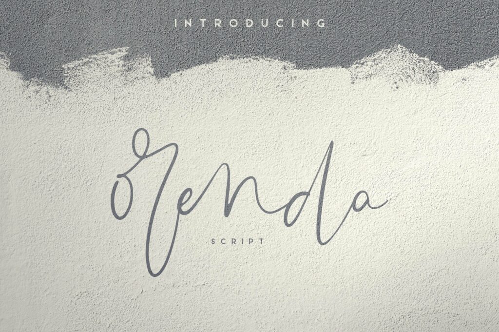 Orenda - Script font Poster 2