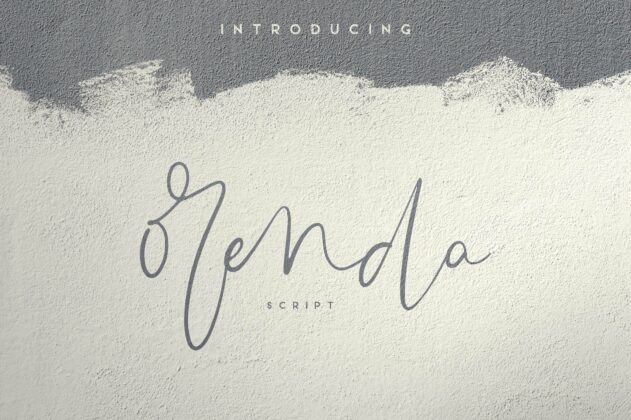 Orenda - Script font Poster 2