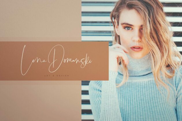 Orenda - Script font Poster 3