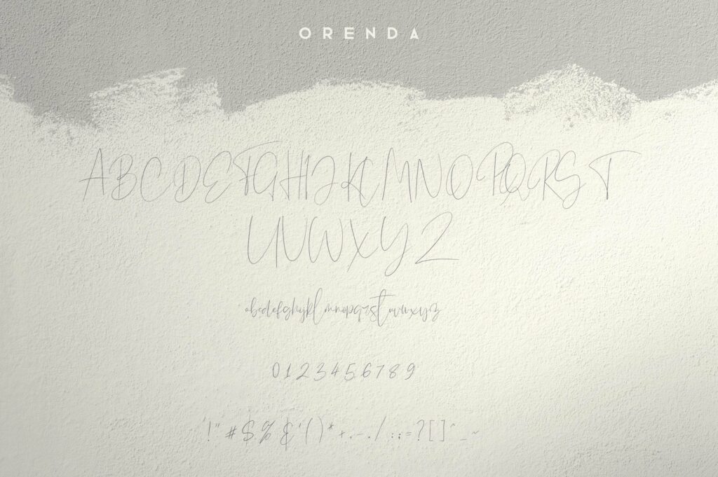 Orenda - Script font Poster 4