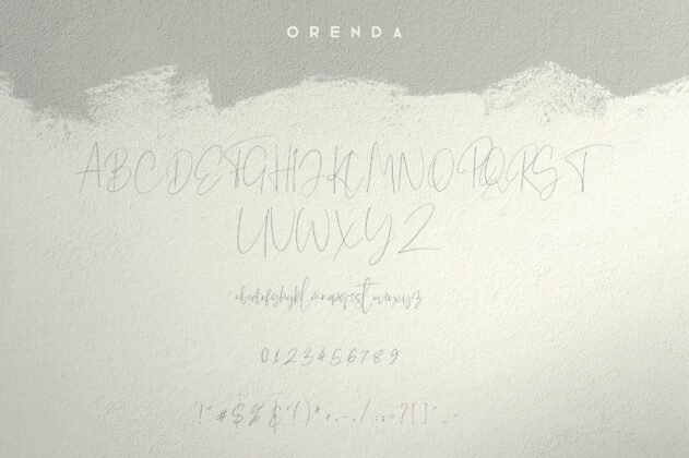 Orenda - Script font Poster 4
