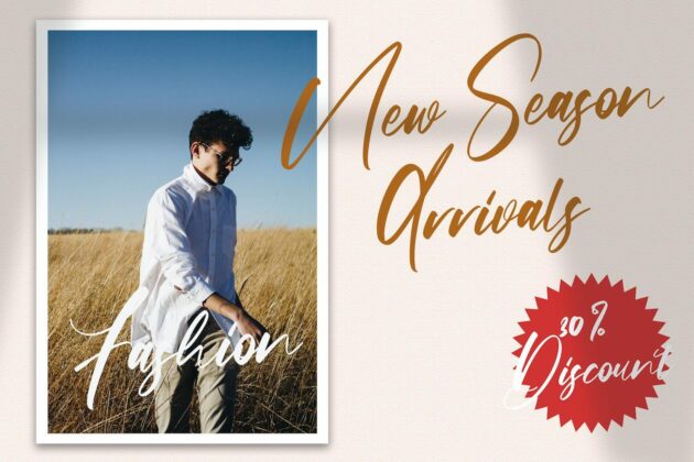 Origa Script - Handwritten Font Poster 1