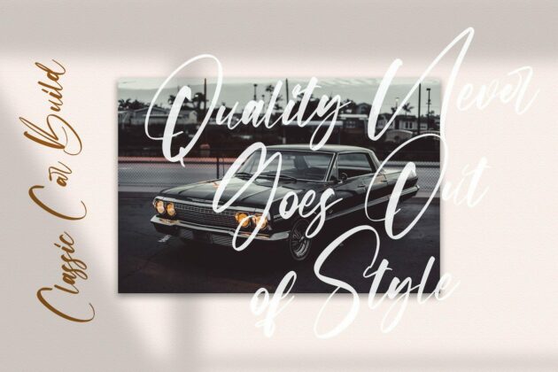 Origa Script - Handwritten Font Poster 2