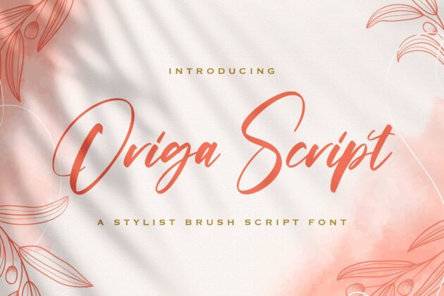 Origa Script - Handwritten Font Poster 6